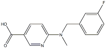 6-{[(3-fluorophenyl)methyl](methyl)amino}pyridine-3-carboxylic acid
