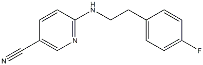6-{[2-(4-fluorophenyl)ethyl]amino}nicotinonitrile 化学構造式