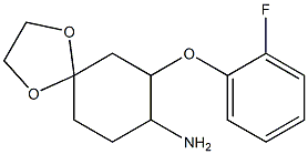 7-(2-fluorophenoxy)-1,4-dioxaspiro[4.5]dec-8-ylamine