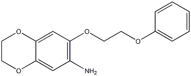 7-(2-phenoxyethoxy)-2,3-dihydro-1,4-benzodioxin-6-amine Structure
