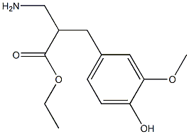 ethyl 3-amino-2-[(4-hydroxy-3-methoxyphenyl)methyl]propanoate
