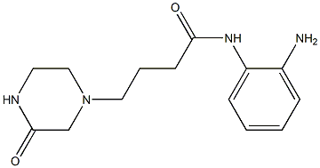 N-(2-aminophenyl)-4-(3-oxopiperazin-1-yl)butanamide,,结构式