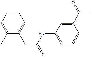 N-(3-acetylphenyl)-2-(2-methylphenyl)acetamide Structure