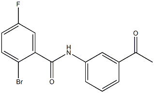 N-(3-acetylphenyl)-2-bromo-5-fluorobenzamide Struktur
