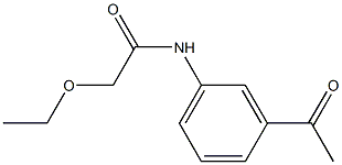 N-(3-acetylphenyl)-2-ethoxyacetamide Structure