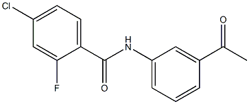 N-(3-acetylphenyl)-4-chloro-2-fluorobenzamide|