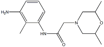 N-(3-amino-2-methylphenyl)-2-(2,6-dimethylmorpholin-4-yl)acetamide Structure
