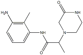 N-(3-amino-2-methylphenyl)-2-(3-oxopiperazin-1-yl)propanamide Struktur