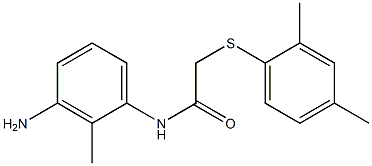 N-(3-amino-2-methylphenyl)-2-[(2,4-dimethylphenyl)sulfanyl]acetamide