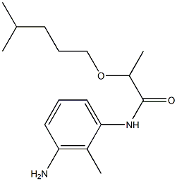 N-(3-amino-2-methylphenyl)-2-[(4-methylpentyl)oxy]propanamide Structure