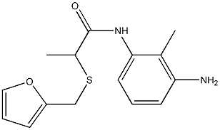 N-(3-amino-2-methylphenyl)-2-[(furan-2-ylmethyl)sulfanyl]propanamide Struktur