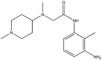 N-(3-amino-2-methylphenyl)-2-[methyl(1-methylpiperidin-4-yl)amino]acetamide Structure