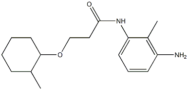 N-(3-amino-2-methylphenyl)-3-[(2-methylcyclohexyl)oxy]propanamide