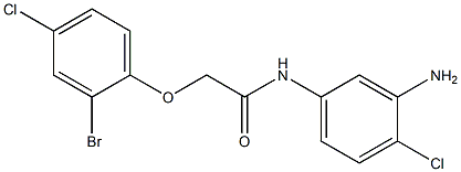 N-(3-amino-4-chlorophenyl)-2-(2-bromo-4-chlorophenoxy)acetamide Struktur