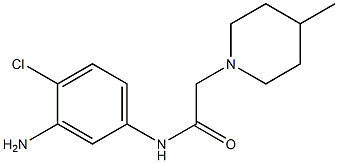 N-(3-amino-4-chlorophenyl)-2-(4-methylpiperidin-1-yl)acetamide Struktur
