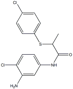 N-(3-amino-4-chlorophenyl)-2-[(4-chlorophenyl)sulfanyl]propanamide