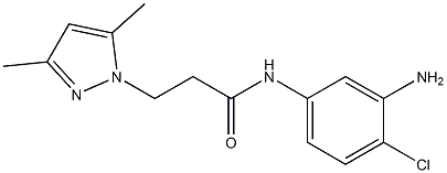 N-(3-amino-4-chlorophenyl)-3-(3,5-dimethyl-1H-pyrazol-1-yl)propanamide