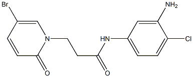 N-(3-amino-4-chlorophenyl)-3-(5-bromo-2-oxo-1,2-dihydropyridin-1-yl)propanamide