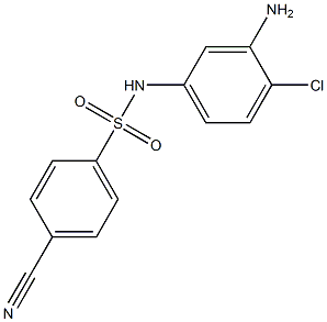 N-(3-amino-4-chlorophenyl)-4-cyanobenzene-1-sulfonamide Structure