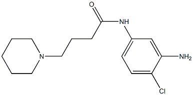 N-(3-amino-4-chlorophenyl)-4-piperidin-1-ylbutanamide Struktur