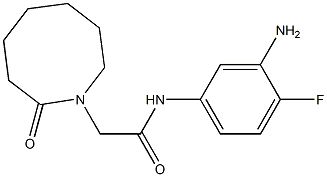 N-(3-amino-4-fluorophenyl)-2-(2-oxoazocan-1-yl)acetamide