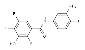 N-(3-amino-4-fluorophenyl)-2,4,5-trifluoro-3-hydroxybenzamide