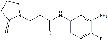 N-(3-amino-4-fluorophenyl)-3-(2-oxopyrrolidin-1-yl)propanamide