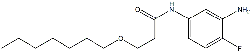 N-(3-amino-4-fluorophenyl)-3-(heptyloxy)propanamide