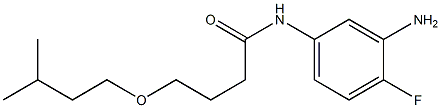 N-(3-amino-4-fluorophenyl)-4-(3-methylbutoxy)butanamide Structure