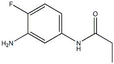 N-(3-amino-4-fluorophenyl)propanamide Struktur