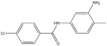 N-(3-amino-4-methylphenyl)-4-chlorobenzamide Struktur