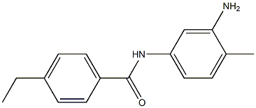 N-(3-amino-4-methylphenyl)-4-ethylbenzamide Struktur