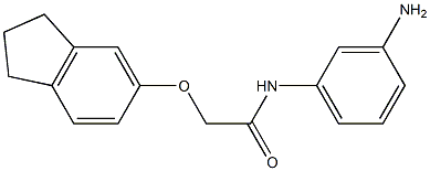 N-(3-aminophenyl)-2-(2,3-dihydro-1H-inden-5-yloxy)acetamide