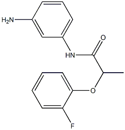 N-(3-aminophenyl)-2-(2-fluorophenoxy)propanamide Struktur