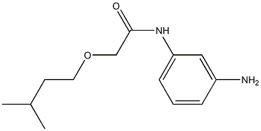N-(3-aminophenyl)-2-(3-methylbutoxy)acetamide Struktur