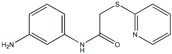 N-(3-aminophenyl)-2-(pyridin-2-ylsulfanyl)acetamide