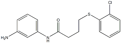 N-(3-aminophenyl)-4-[(2-chlorophenyl)sulfanyl]butanamide