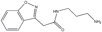 N-(3-aminopropyl)-2-(1,2-benzisoxazol-3-yl)acetamide 结构式