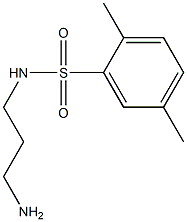N-(3-aminopropyl)-2,5-dimethylbenzene-1-sulfonamide Structure