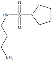 N-(3-aminopropyl)pyrrolidine-1-sulfonamide 结构式