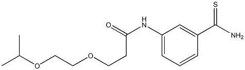 N-(3-carbamothioylphenyl)-3-[2-(propan-2-yloxy)ethoxy]propanamide Struktur