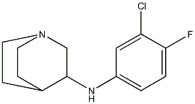 N-(3-chloro-4-fluorophenyl)-1-azabicyclo[2.2.2]octan-3-amine Structure