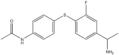 N-(4-{[4-(1-aminoethyl)-2-fluorophenyl]sulfanyl}phenyl)acetamide