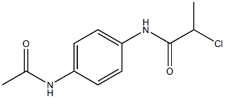 N-(4-Acetylamino-phenyl)-2-chloro-propionamide Struktur