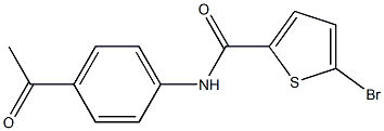 N-(4-acetylphenyl)-5-bromothiophene-2-carboxamide Structure