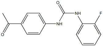 N-(4-acetylphenyl)-N'-(2-fluorophenyl)urea Structure