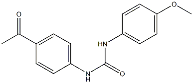 N-(4-acetylphenyl)-N'-(4-methoxyphenyl)urea Structure