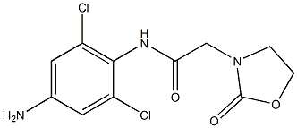 N-(4-amino-2,6-dichlorophenyl)-2-(2-oxo-1,3-oxazolidin-3-yl)acetamide