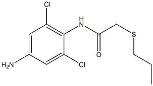 N-(4-amino-2,6-dichlorophenyl)-2-(propylsulfanyl)acetamide Struktur
