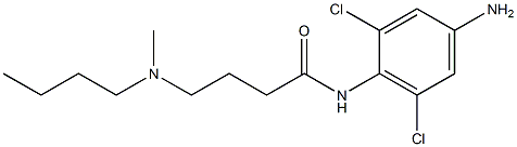 N-(4-amino-2,6-dichlorophenyl)-4-[butyl(methyl)amino]butanamide Struktur